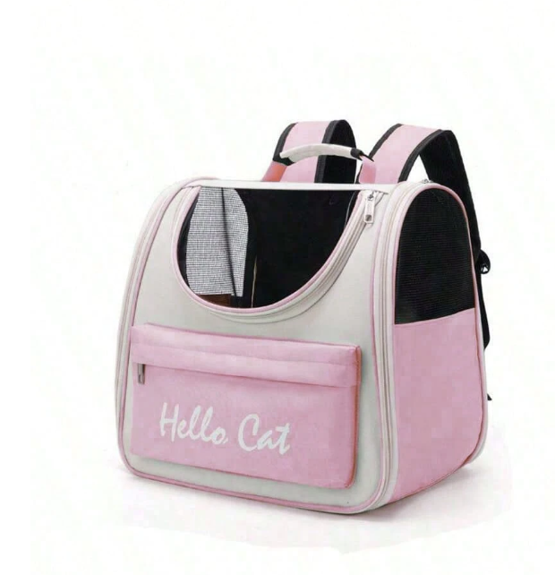 AirFlow XL Pet Backpack – Airy Mesh Cat Carrier, Foldable Oxford Cloth