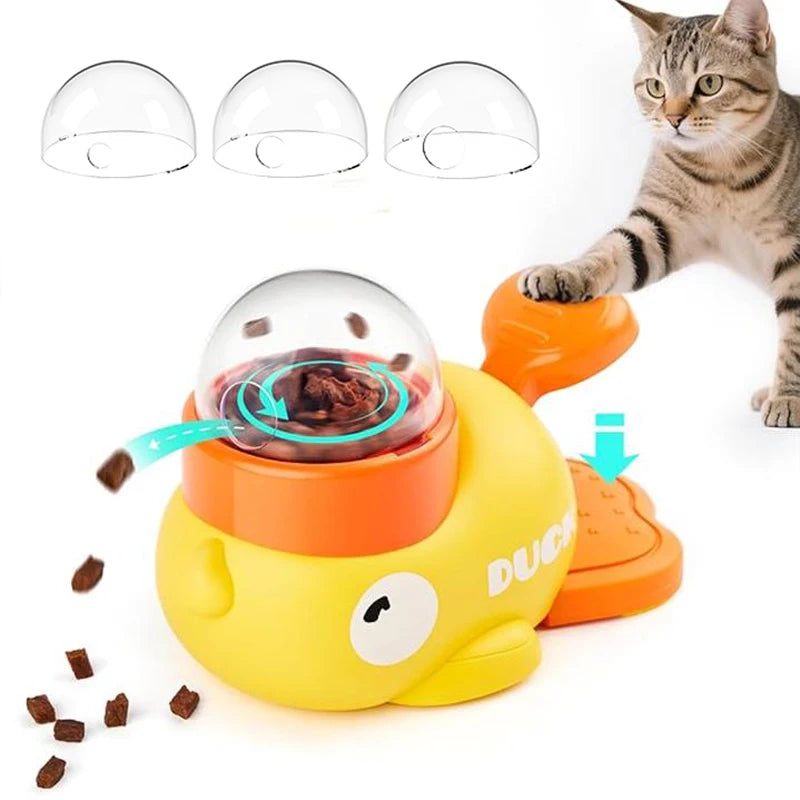 Duck Puzzle Treat Dispenser – Interactive Dog Slow Feeder Toy with Flip-Lid Compartments, Mental Stimulation & Non-Slip Base