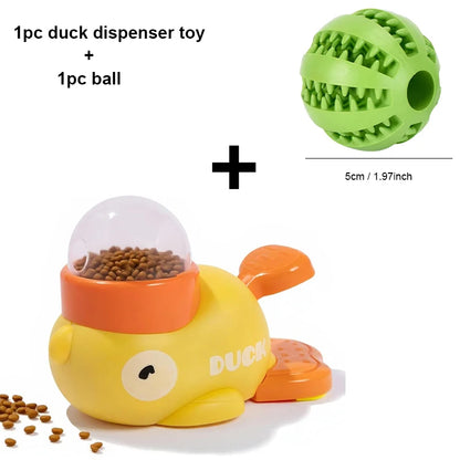Duck Puzzle Treat Dispenser – Interactive Dog Slow Feeder Toy with Flip-Lid Compartments, Mental Stimulation & Non-Slip Base