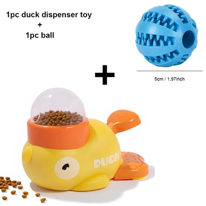 Duck Puzzle Treat Dispenser – Interactive Dog Slow Feeder Toy with Flip-Lid Compartments, Mental Stimulation & Non-Slip Base
