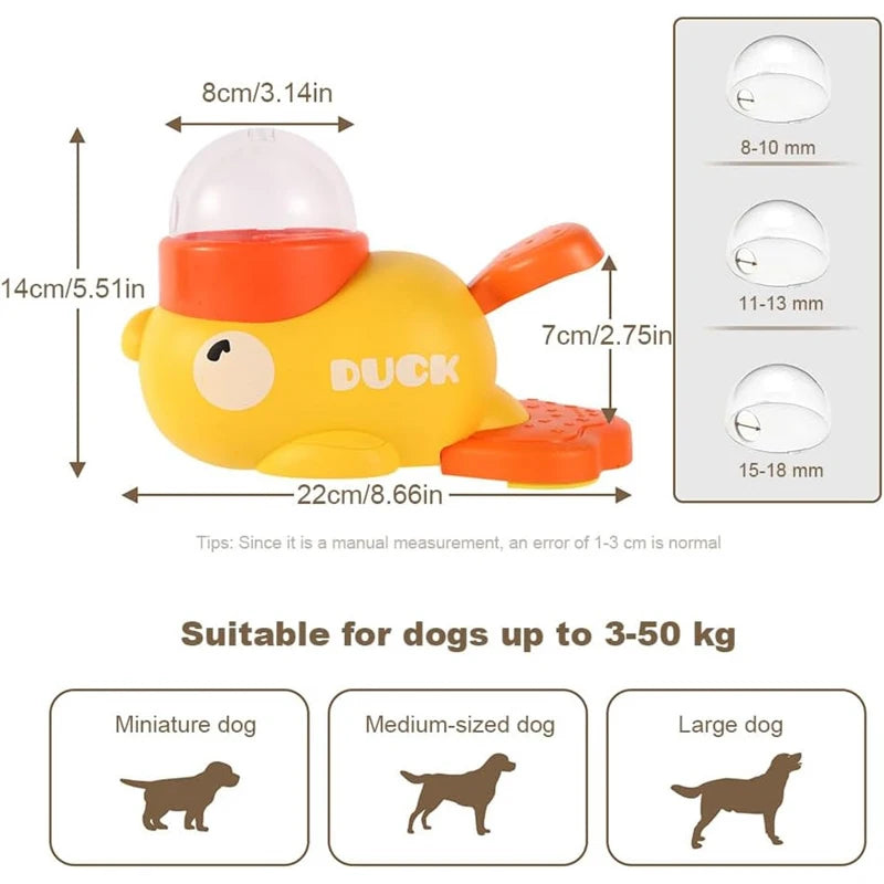 Duck Puzzle Treat Dispenser – Interactive Dog Slow Feeder Toy with Flip-Lid Compartments, Mental Stimulation & Non-Slip Base