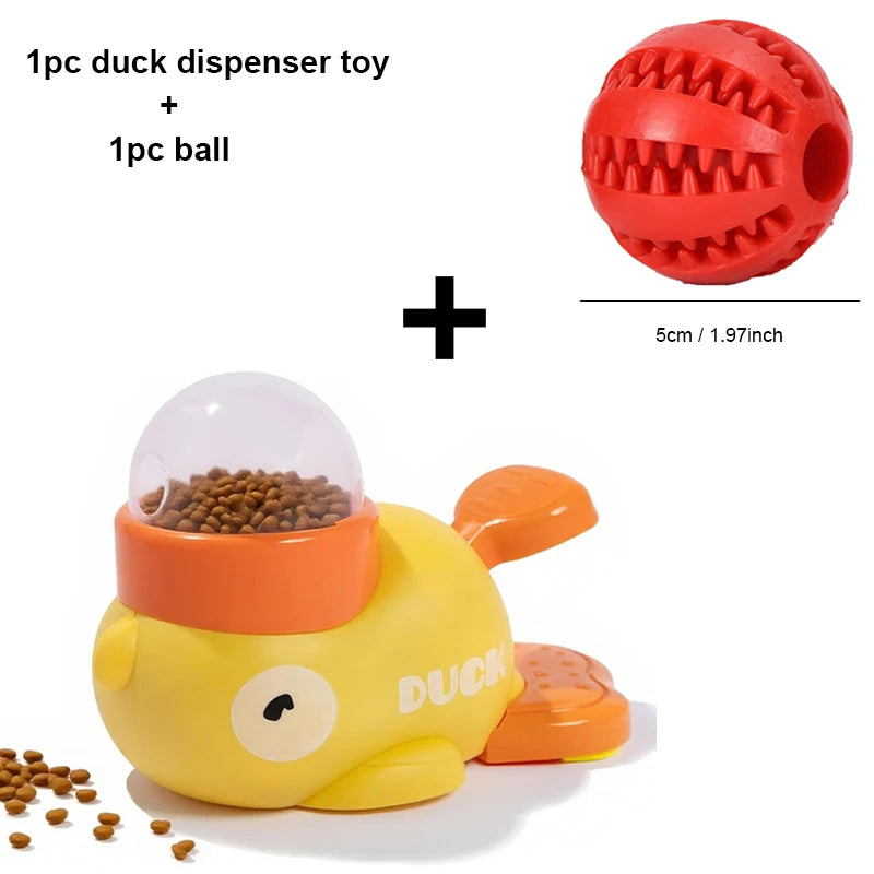 Duck Puzzle Treat Dispenser – Interactive Dog Slow Feeder Toy with Flip-Lid Compartments, Mental Stimulation & Non-Slip Base
