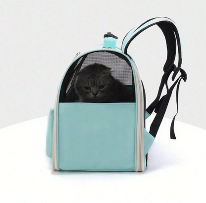 AirFlow XL Pet Backpack – Airy Mesh Cat Carrier, Foldable Oxford Cloth