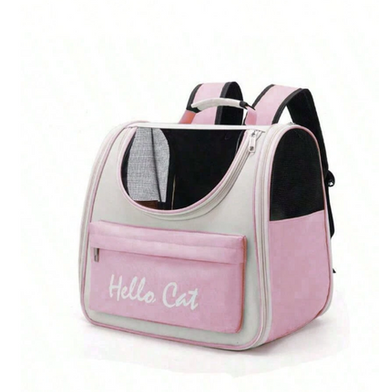 AirFlow XL Pet Backpack – Airy Mesh Cat Carrier, Foldable Oxford Cloth